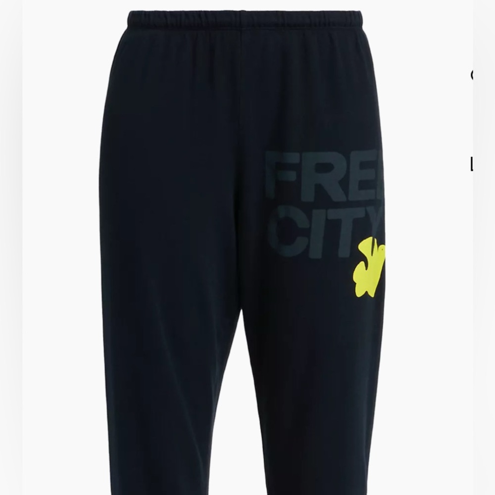 Free City XS logo jogger BLACK